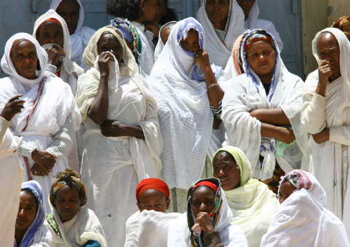 Eritrean women mourning at funerals, Anseba, Keren, Eritrea