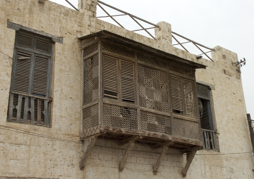 Mashrabiyah on an old ottoman building, Northern Red Sea, Massawa, Eritrea