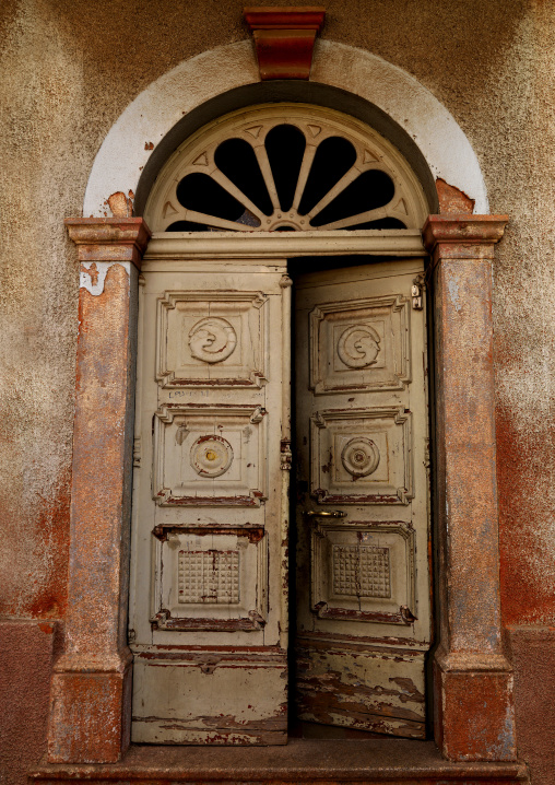 Old italian door, Central Region, Asmara, Eritrea