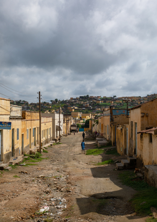 Street in downtown, Semien-Keih-Bahri, Keren, Eritrea