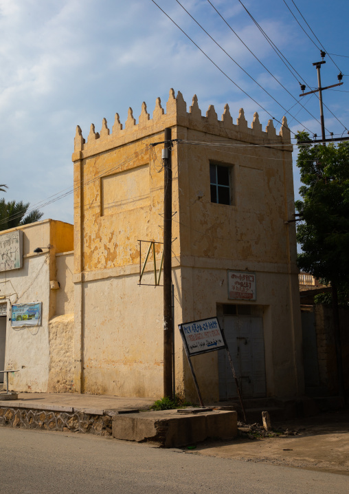 Old italian colonial building, Semien-Keih-Bahri, Keren, Eritrea