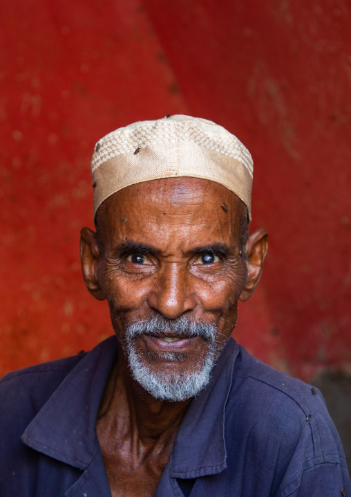 Portrait of a butcher, Gash-Barka, Agordat, Eritrea