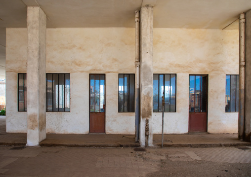Futurist architecture of the FIAT tagliero service station built in 1938, Central region, Asmara, Eritrea