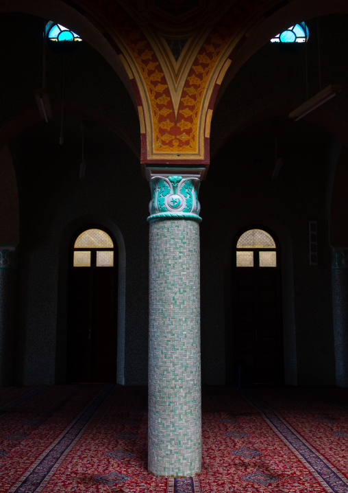 Column in the grand mosque Kulafa al Rashidin, Central region, Asmara, Eritrea