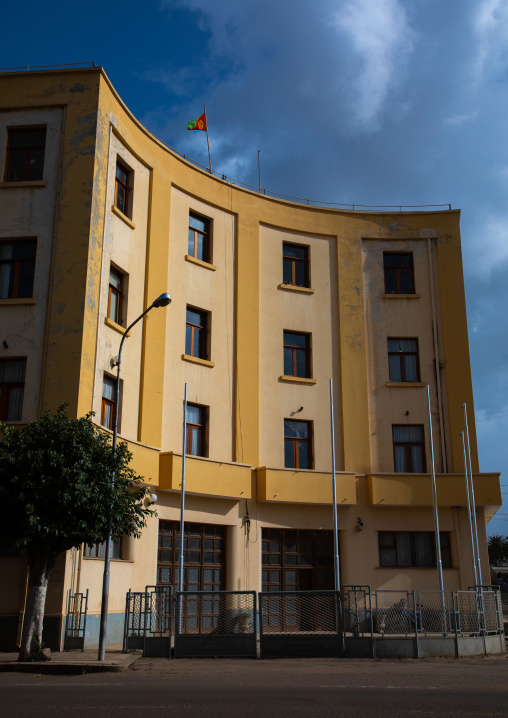 Ministry of health building built in 1938 in the novecento style, Central region, Asmara, Eritrea