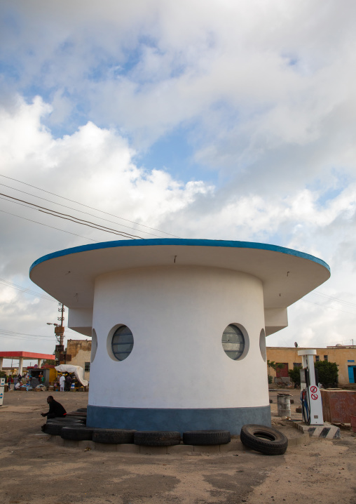 Former AGIP service station built in 1937, Central region, Asmara, Eritrea
