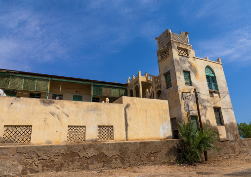 Old colonial building from the italian era, Northern Red Sea, Massawa, Eritrea
