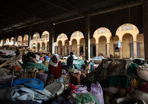 covered Grain market, Central region, Asmara, Eritrea