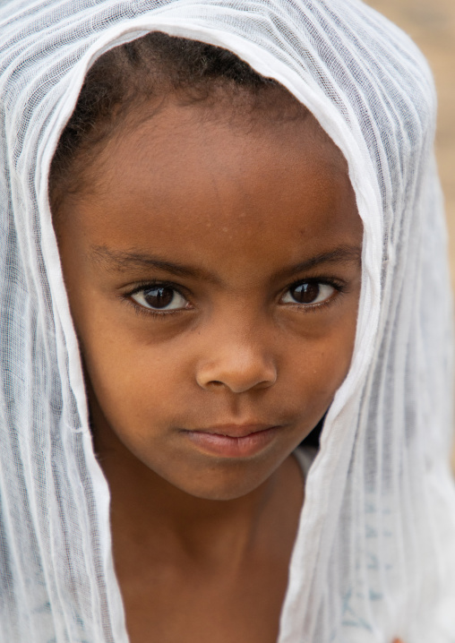 Portrait of an orthodox girl, Central region, Asmara, Eritrea