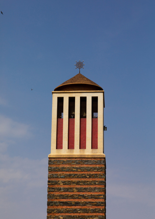 Enda mariam orthodox cathedral tower, Central region, Asmara, Eritrea