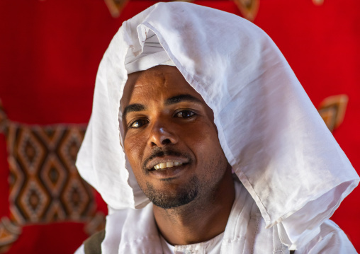 Portrait of a tribal eritrean man, Central region, Asmara, Eritrea
