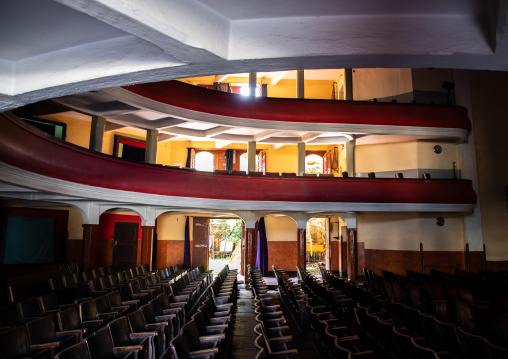 Inside the old opera house from the italian colonial times, Central region, Asmara, Eritrea