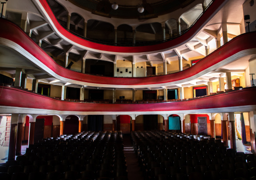 Inside the old opera house from the italian colonial times, Central region, Asmara, Eritrea