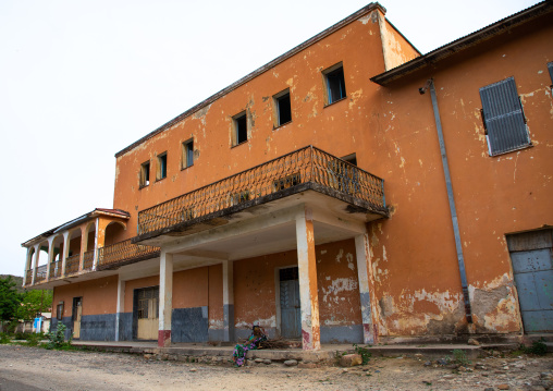 Old italian style building, Debub, Ghinda, Eritrea