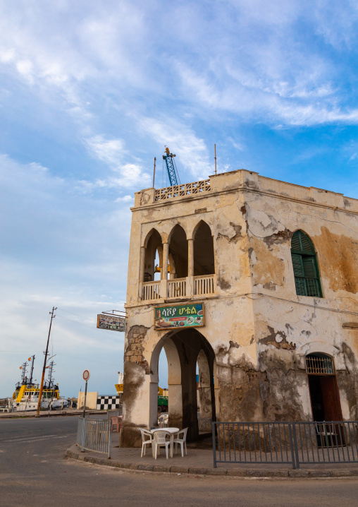 old Ottoman architecture building, Northern Red Sea, Massawa, Eritrea