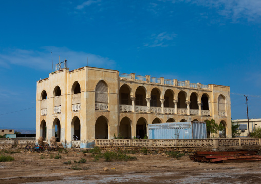 Eritrean shipping lines building, Northern Red Sea, Massawa, Eritrea