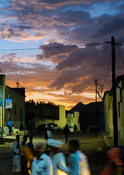 Sunset over the old town, Semien-Keih-Bahri, Keren, Eritrea