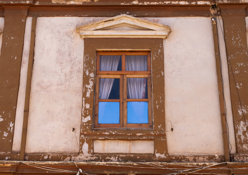 Old house window in the greek quarter, Central Region, Asmara, Eritrea