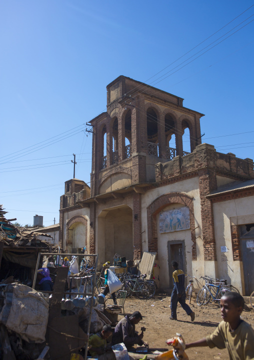 Medebar metal market gate, Central Region, Asmara, Eritrea