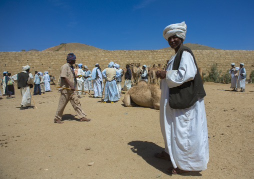 Muslim man in the monday camel market, Anseba, Keren, Eritrea