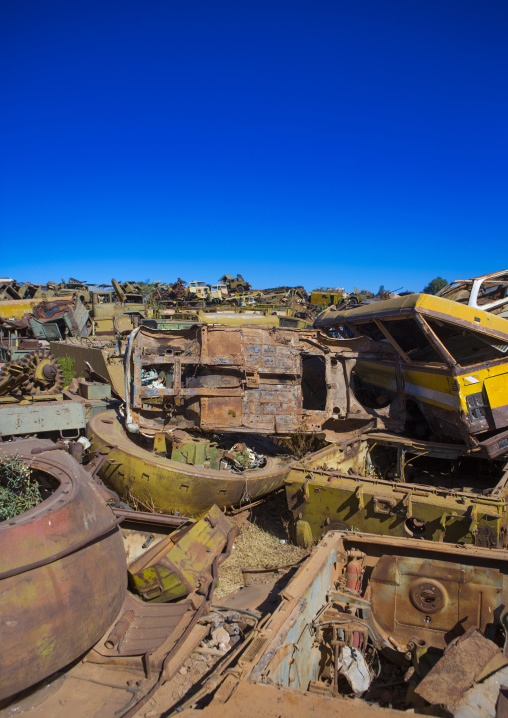 Tank and truck graveyard, Central Region, Asmara, Eritrea