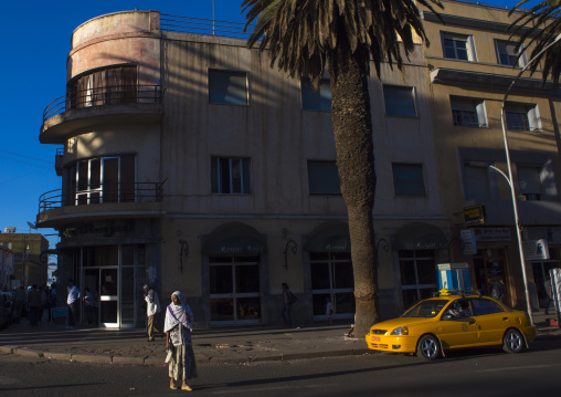 Art deco building on harnet avenue, Central Region, Asmara, Eritrea