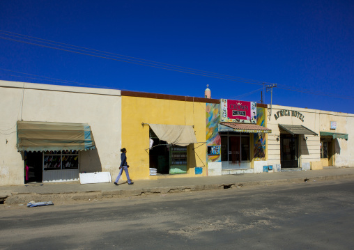 Shops along the street, Debub, Mendefera, Eritrea