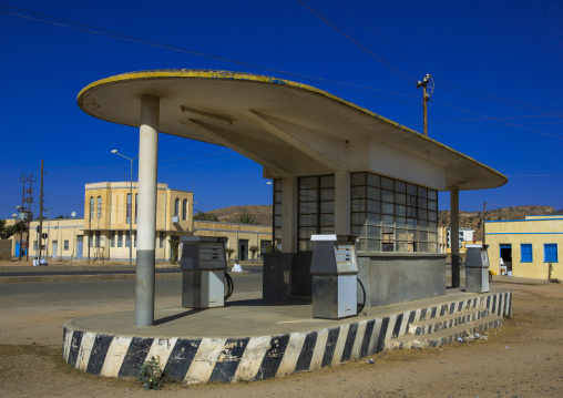 Old colonial italian gas station, Debub, Dekemhare, Eritrea