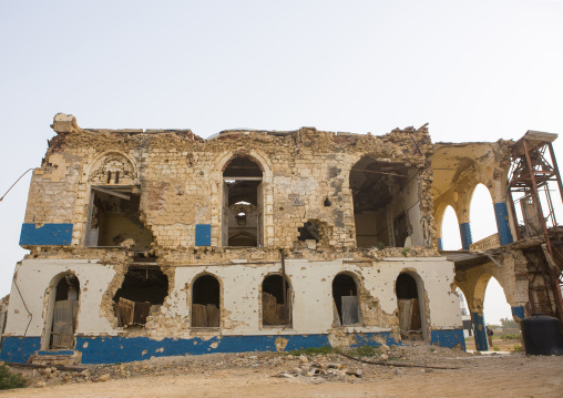 Ruins of the old palace of Haile Selassie, Northern Red Sea, Massawa, Eritrea