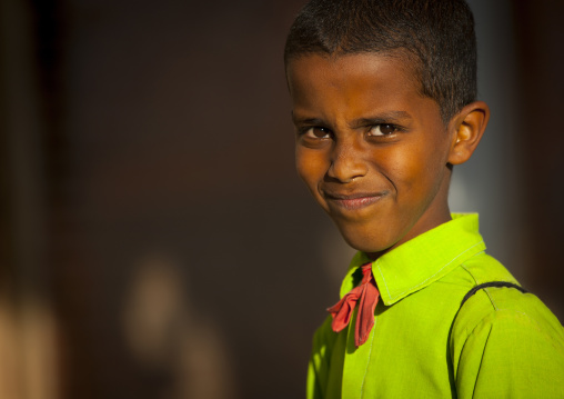 Portrait of an eritrean schoolboy, Central Region, Asmara, Eritrea