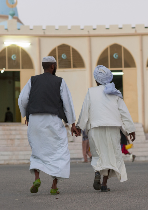 Musim men going to the mosque, Anseba, Keren, Eritrea