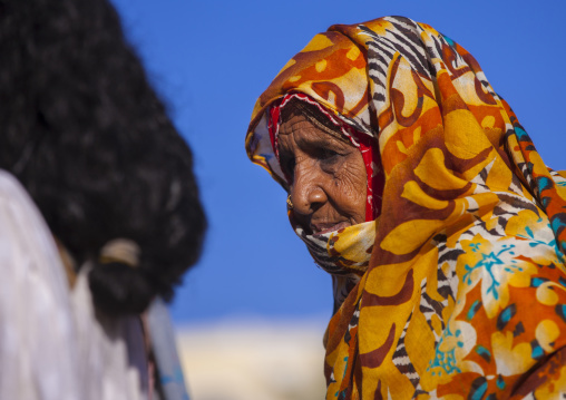 Portrait of an old eritrean woman, Anseba, Keren, Eritrea