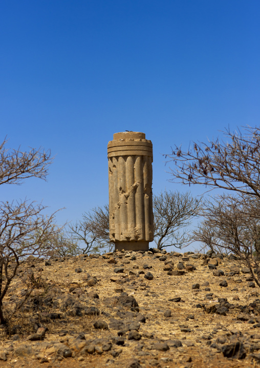 Old colonial italian column, Debub, Dekemhare, Eritrea