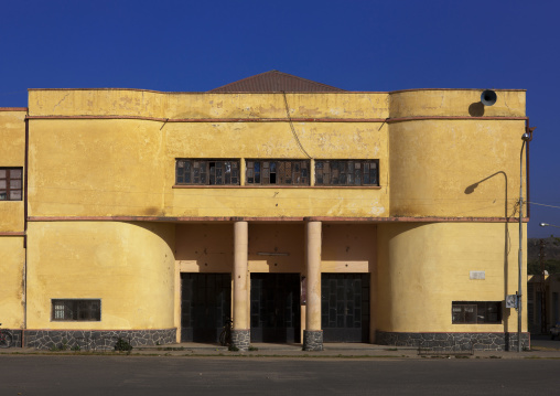 Old colonial italian cinema theatre, Debub, Dekemhare, Eritrea