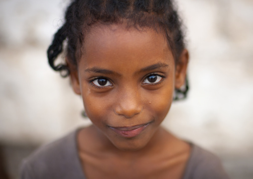 Portrait of an eritrean cute girl, Northern Red Sea, Massawa, Eritrea