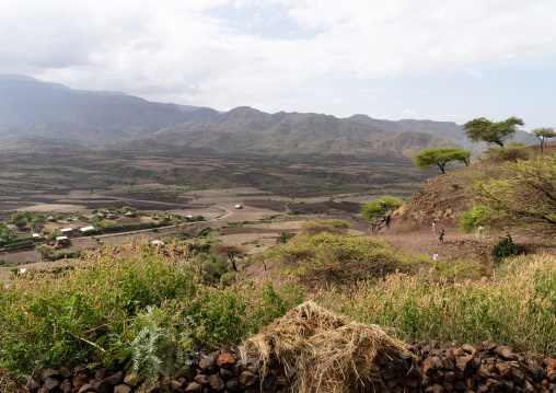 Landscape in the highlands, Amhara Region, Lalibela, Ethiopia