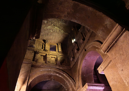 Ceiling inside a rock-hewn church, Amhara Region, Lalibela, Ethiopia