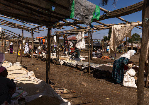 Daily market, Amhara Region, Lalibela, Ethiopia
