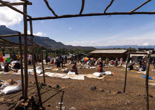 Daily market, Amhara Region, Lalibela, Ethiopia