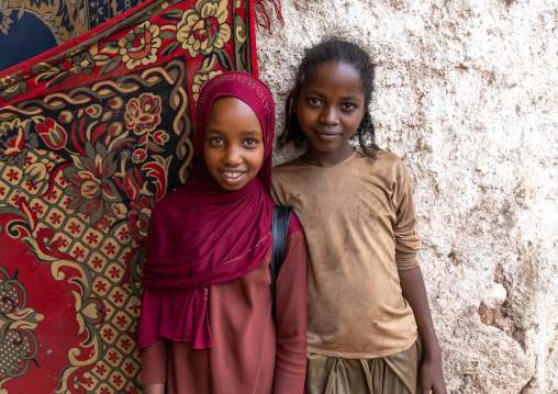 Ethipian girls portrait, Harari Region, Harar, Ethiopia
