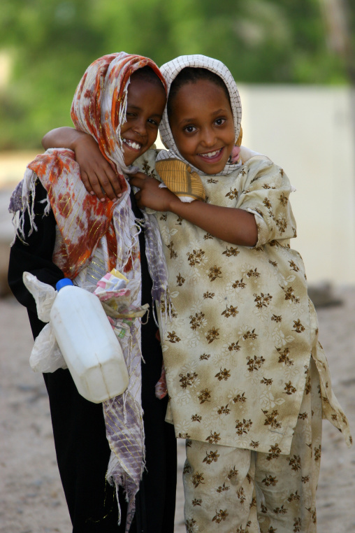 Portrait of two eritrean girls, Anseba, Keren, Eritrea