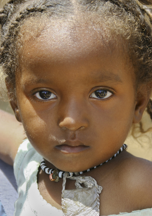 Portrait of a cute Kunama girl, Gash-Barka Region, Barentu, Eritrea