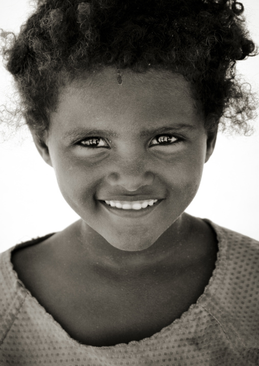 Portrait of an Afar tribe girl, Northern Red Sea, Thio, Eritrea