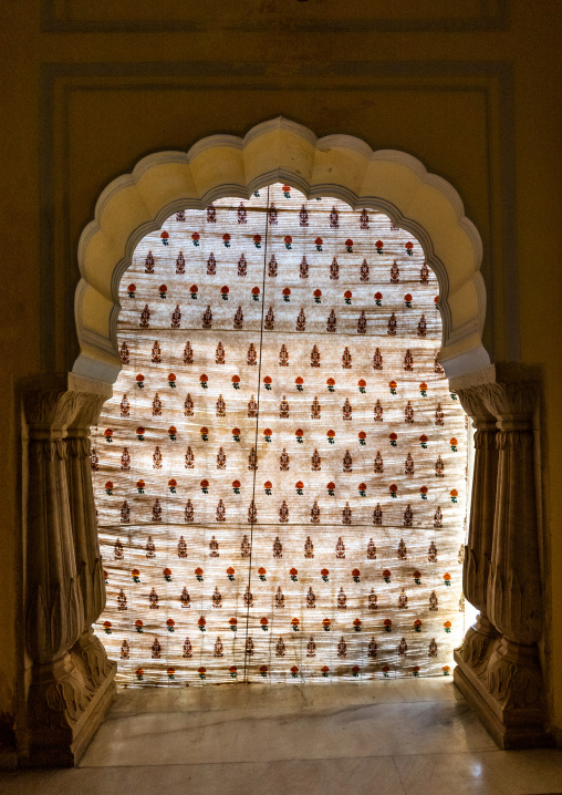 Arch with a curtain in Sarvato Bhadra, Rajasthan, Jaipur, India