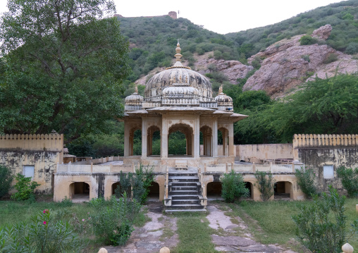 Gaitore Ki Chhatriyan cenotaph, Rajasthan, Jaipur, India
