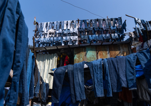Dhobi Ghat open air laundromat, Maharashtra state, Mumbai, India