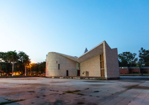 Gandhi Bhavan by Pierre Jeanneret at the Panjab University, Punjab State, Chandigarh, India