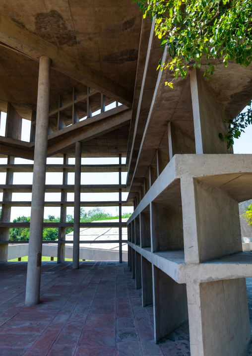 Tower of shadows designed by Le Corbusier, Punjab State, Chandigarh, India
