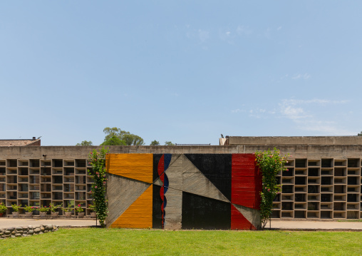 College of architecture by Le Corbusier and Aditya Prakash, Punjab State, Chandigarh, India