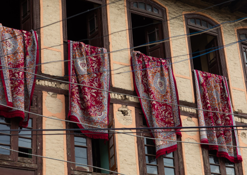 Kashmiri heritage house with carpets, Jammu and Kashmir, Srinagar, India